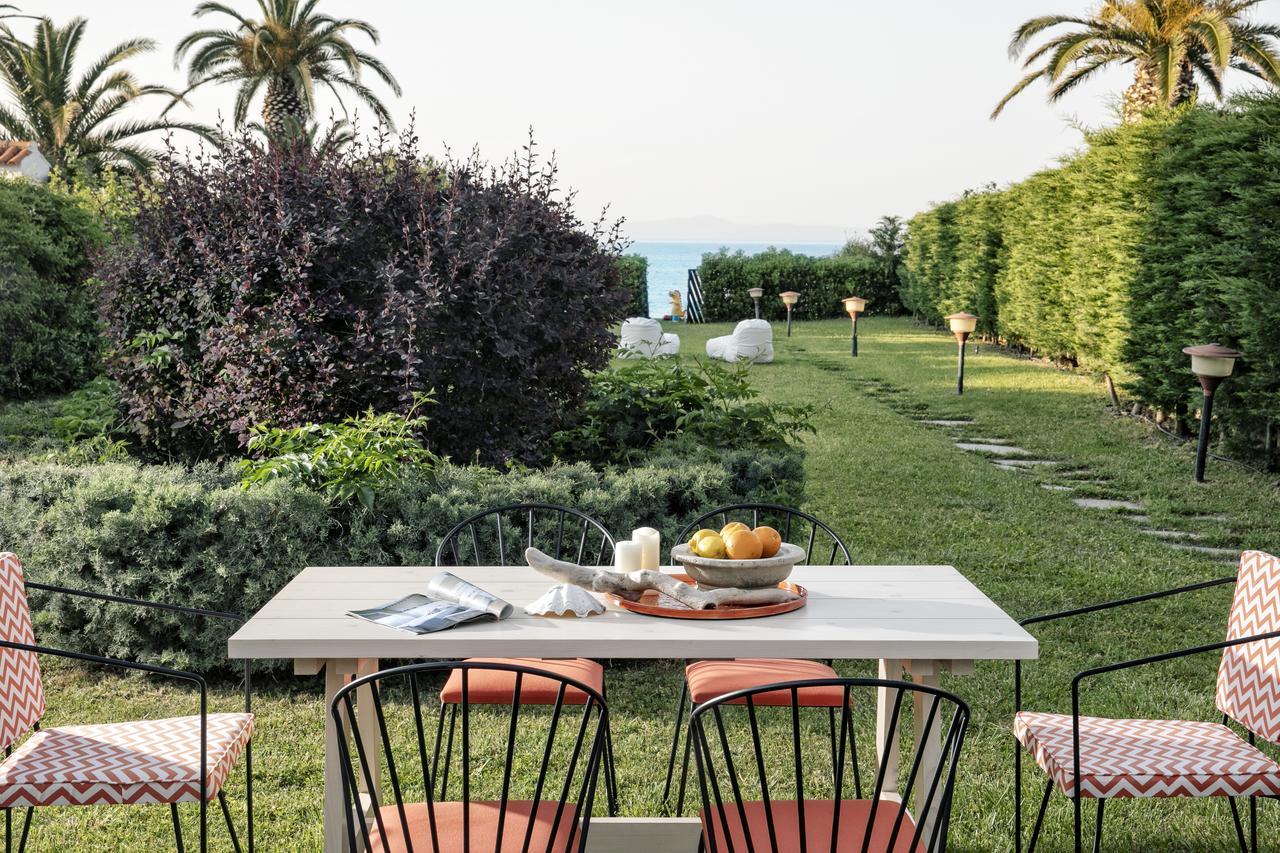Hestia Beachfront Villa Polychrono Exterior foto